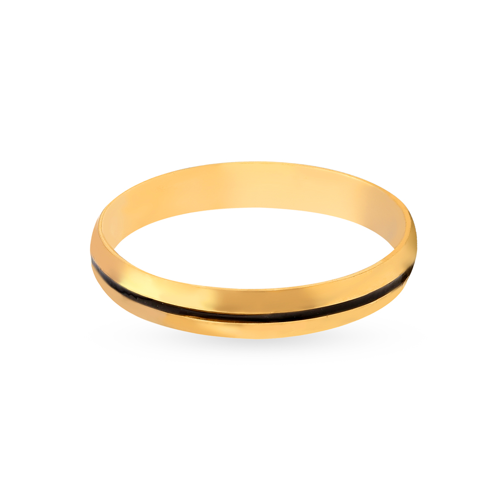 Minimalist 22 Karat Yellow Gold Finger Ring,,hi-res image number null