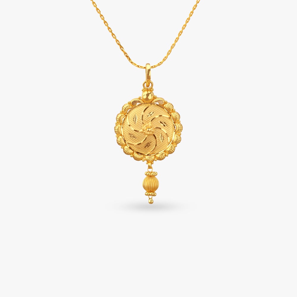 

Vintage Swirl Gold Pendant