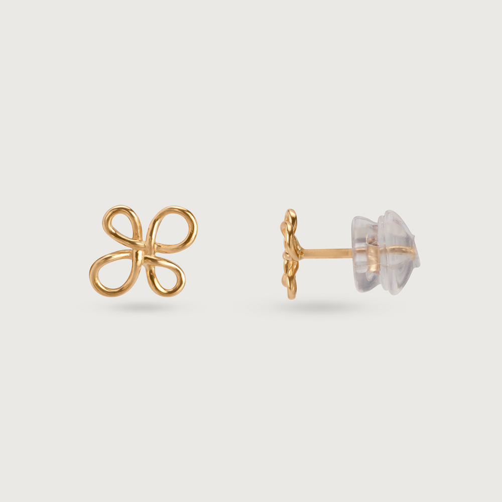 Eternal Blossom 14KT Yellow Gold Stud Earrings,,hi-res image number null