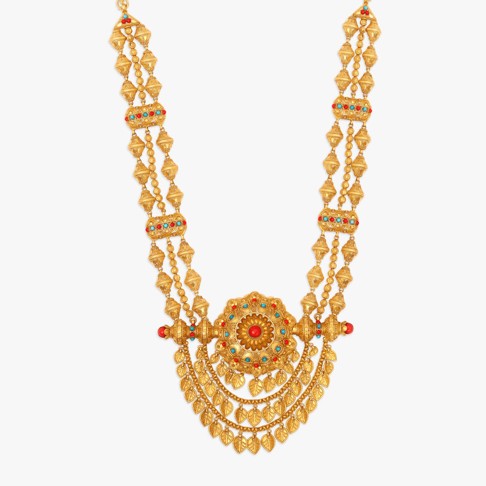 Vibrant Necklace Set with Turquoise and Coral Stones,,hi-res image number null