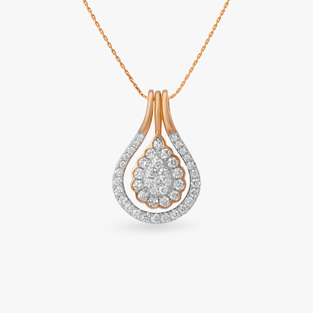 

Modular Sparkle Diamond Pendant