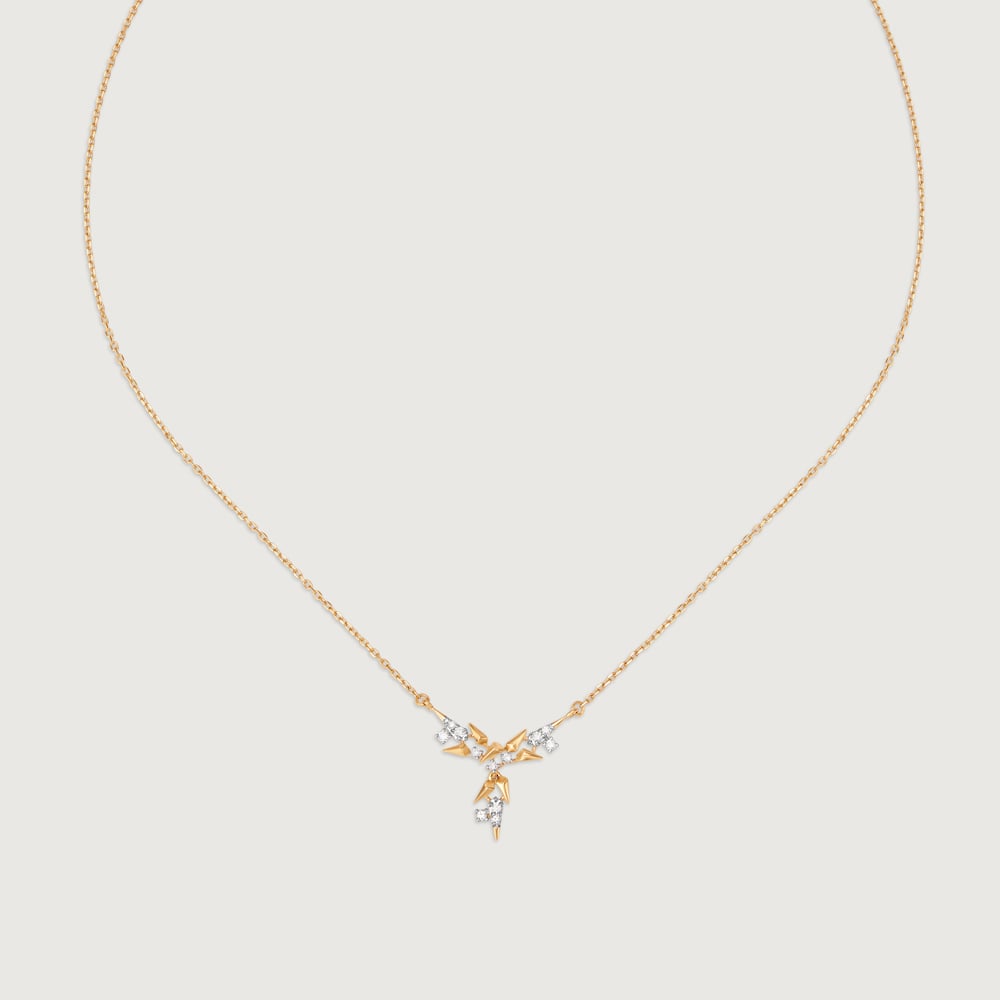 Dazzling Skyward 14KT Diamond Necklace,,hi-res image number null
