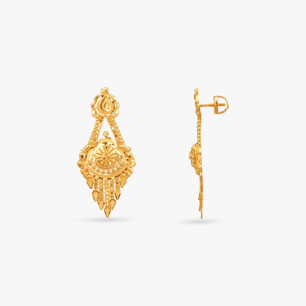 Petal Halo Gold Necklace Set,,hi-res image number null