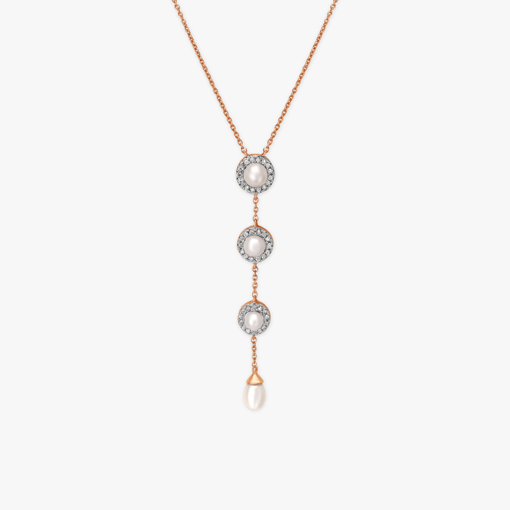 Cascading Pearl and Diamond Necklace,,hi-res image number null