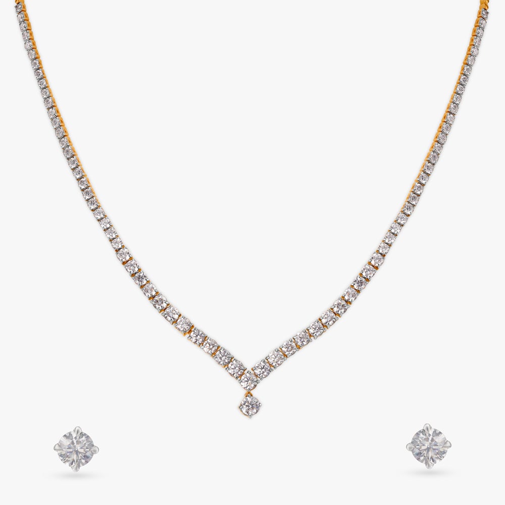 Celestial Cascade Celeste Solitaire Necklace Set,,hi-res image number null