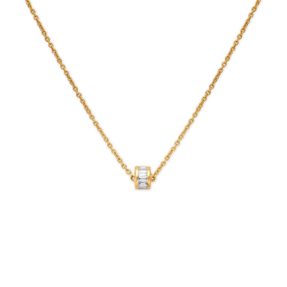 Wheel Motif Diamond Pendant with Chain for Kids,,hi-res image number null