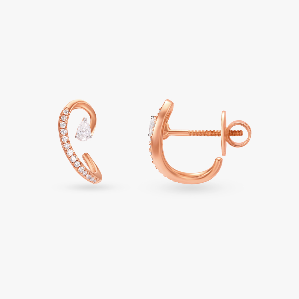 Mystic Swirl Diamond Stud Earrings,,hi-res image number null