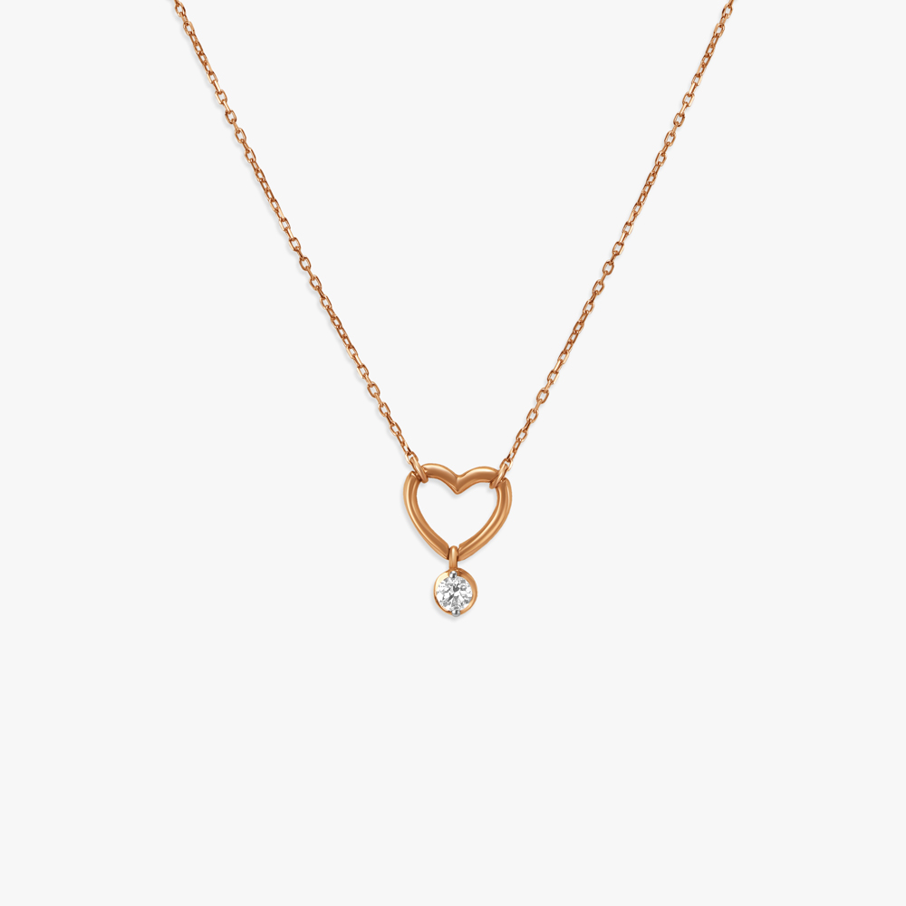 Romantic Diamond Pendant with Chain