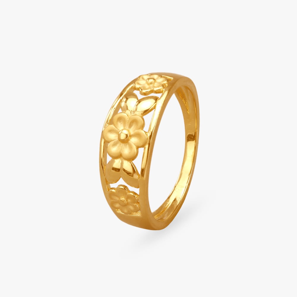 Blooming Glory Gold Finger Ring,,hi-res image number null