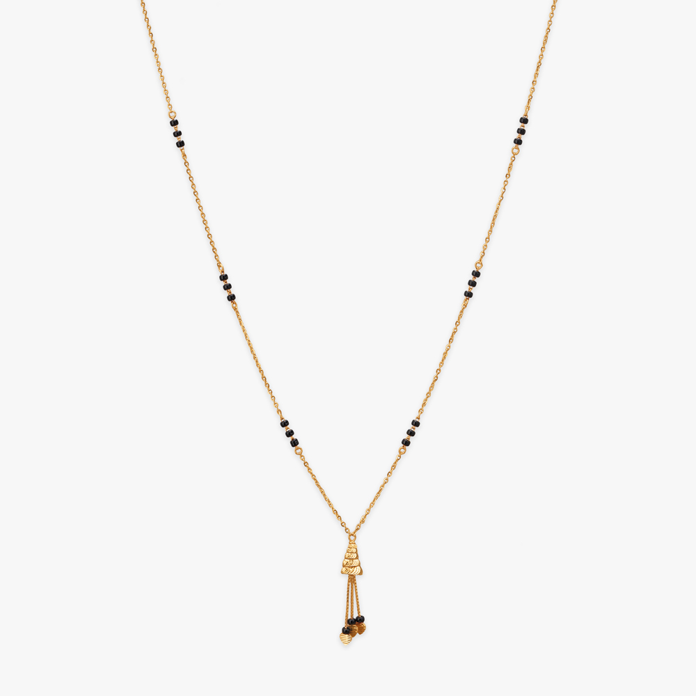 Tassel Cascade Gold Mangalsutra,,hi-res image number null
