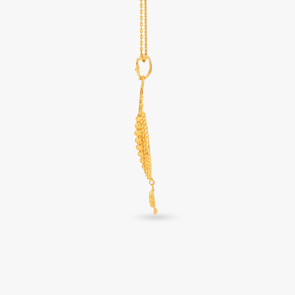 Layered Gold Pendant and Earrings Set,,hi-res image number null