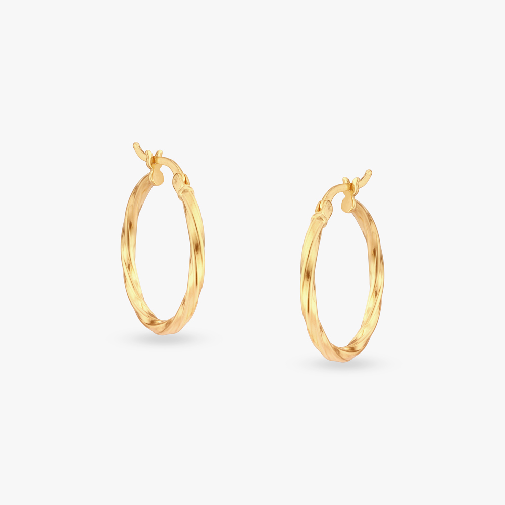 

Radiant Helix Gold Hoop Earrings