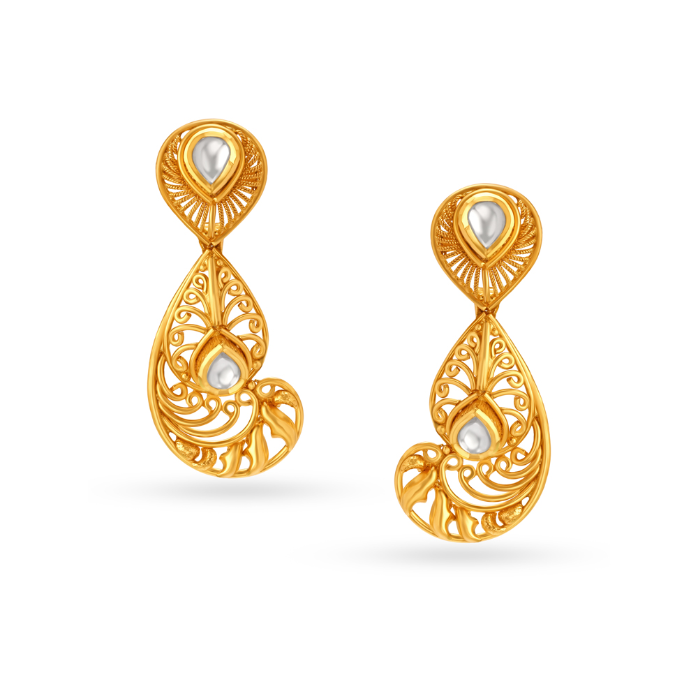 Graceful Paisley Drop Earrings,,hi-res image number null