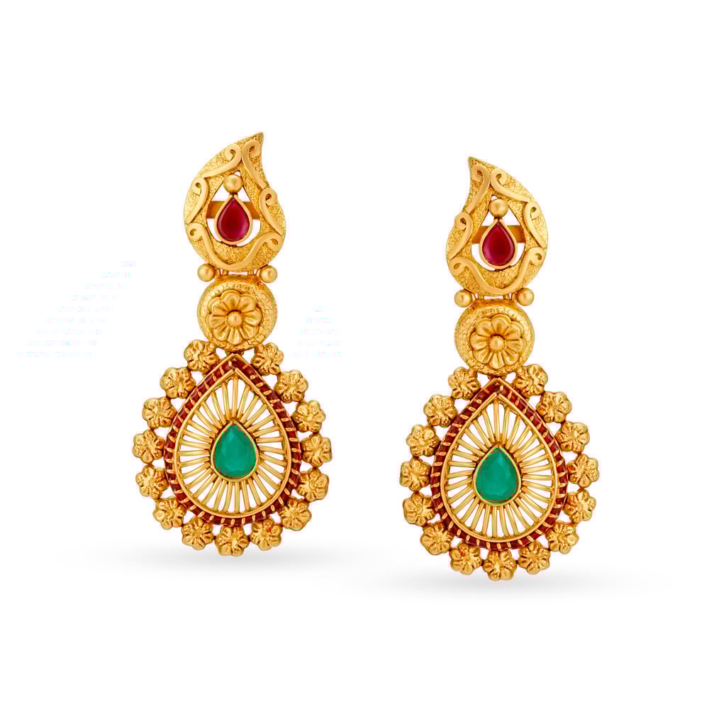 

Majestic Gold Drop Earrings
