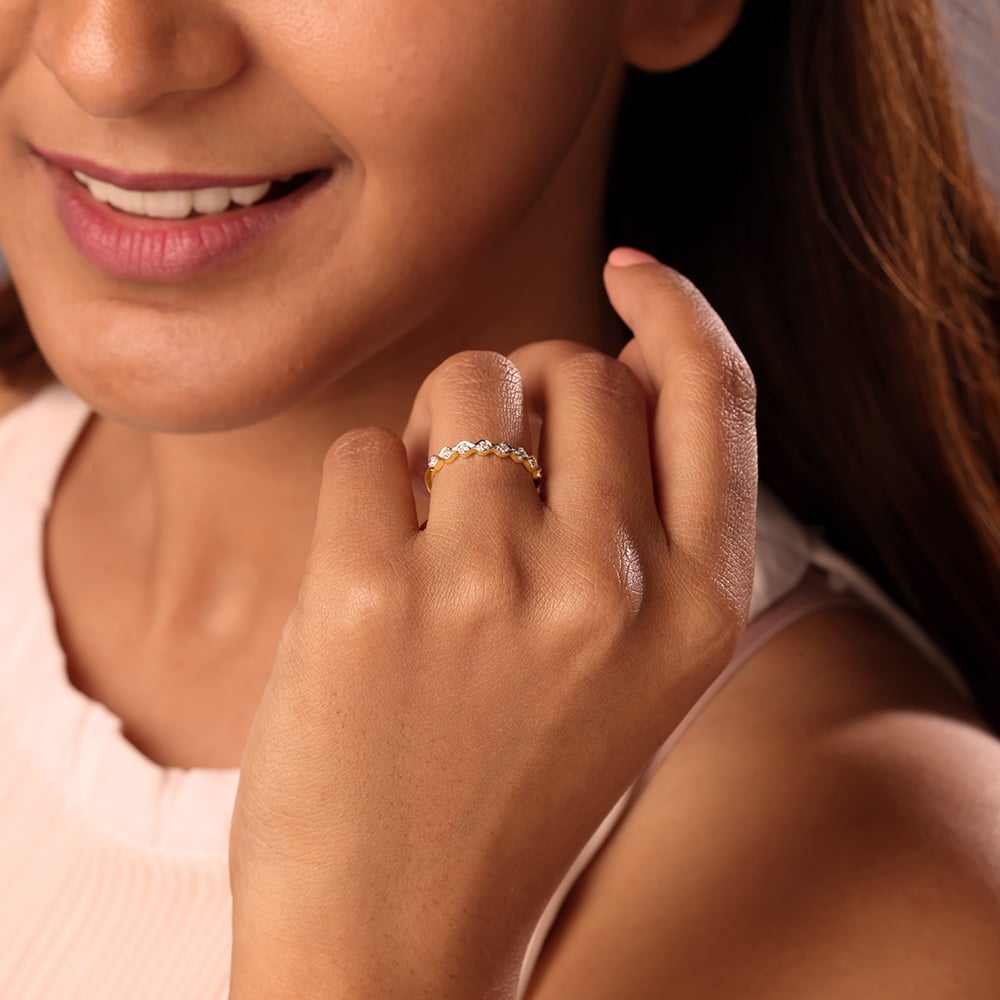 Eternal Love 14KT Gold & Diamond Finger Ring,,hi-res image number null