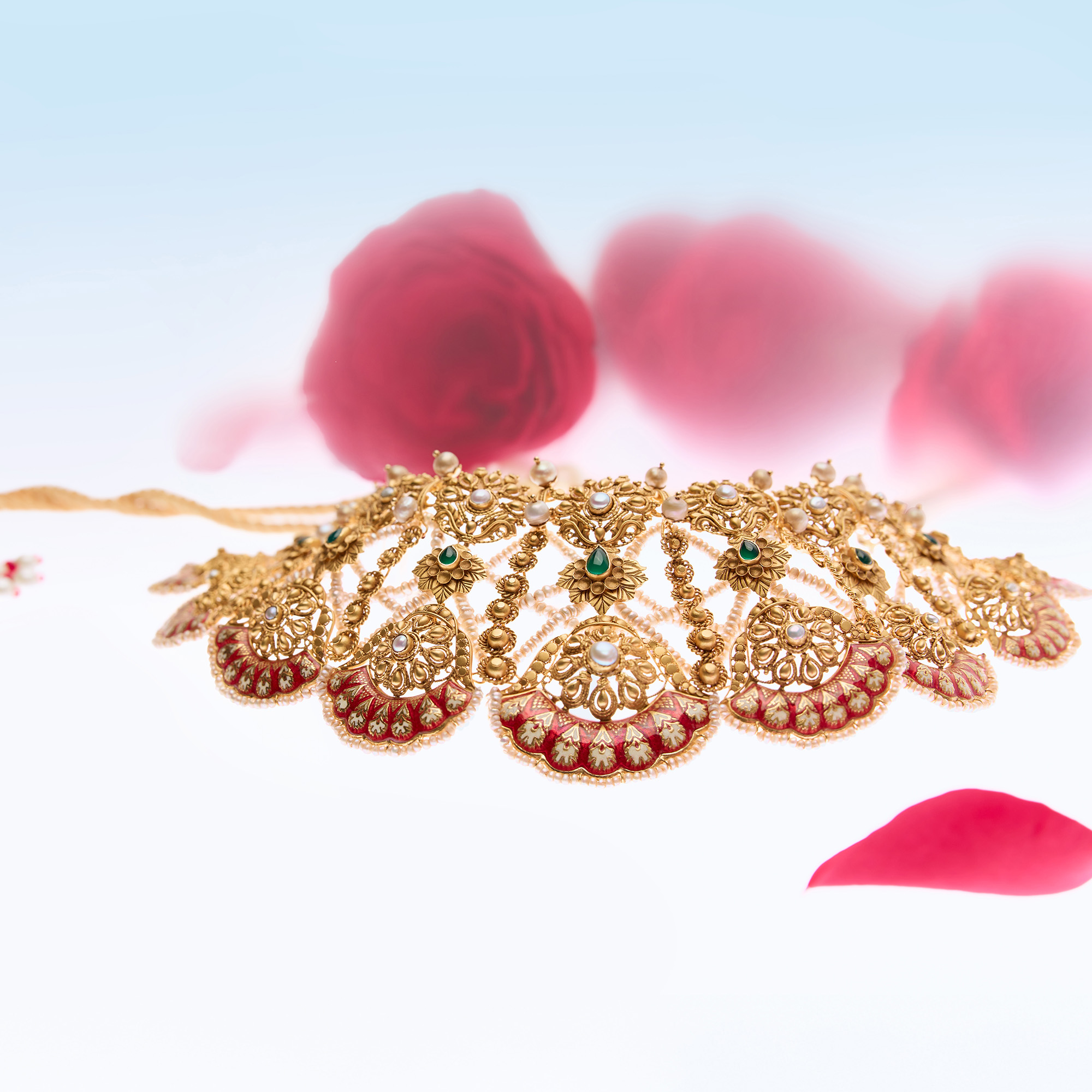 Rust and Radiance Necklace Set,,hi-res image number null