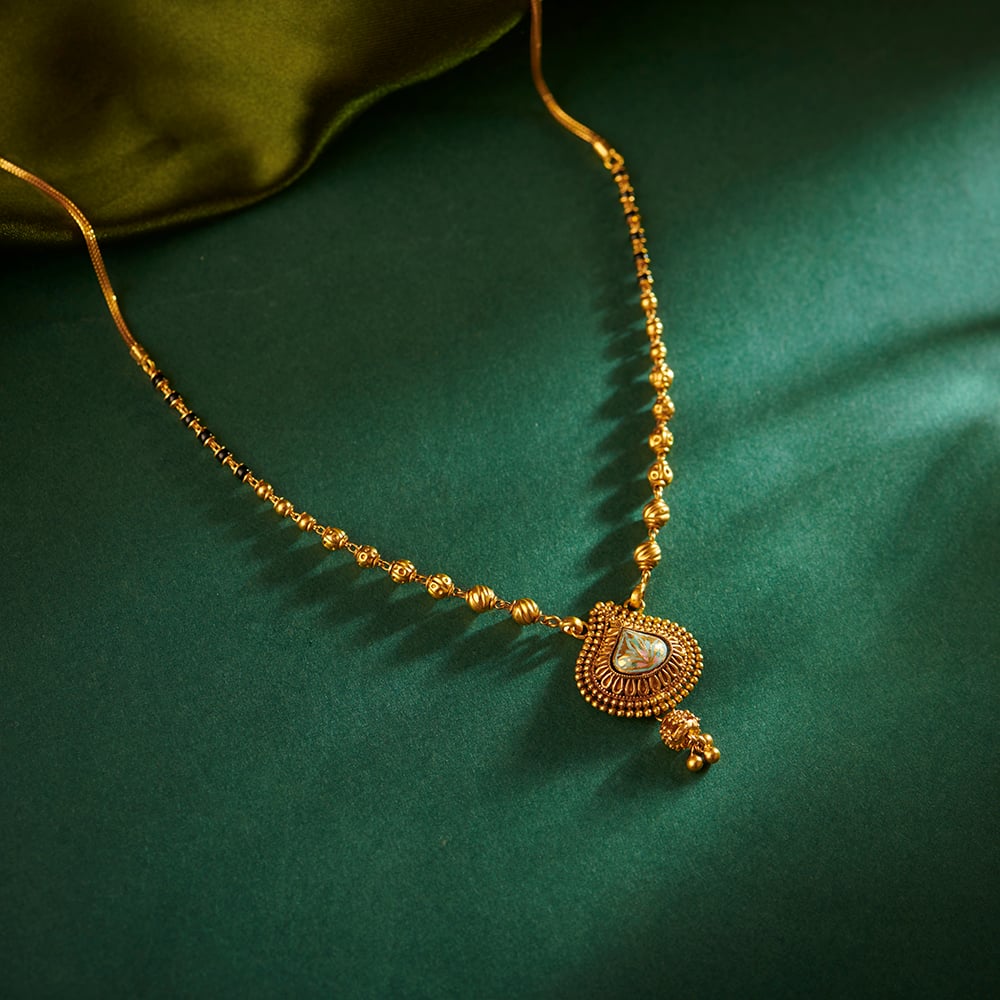 Precious Leafy Mangalsutra,,hi-res image number null