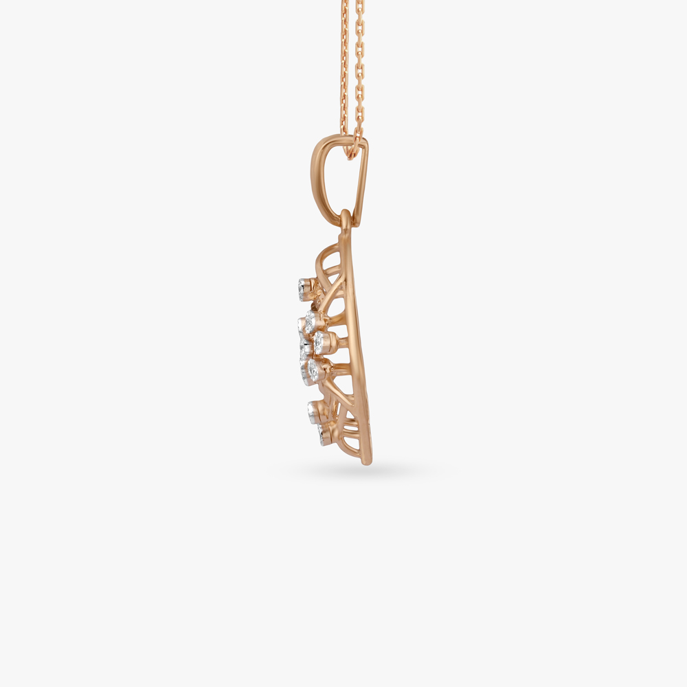 Radiant Fan Diamond Pendant,,hi-res image number null