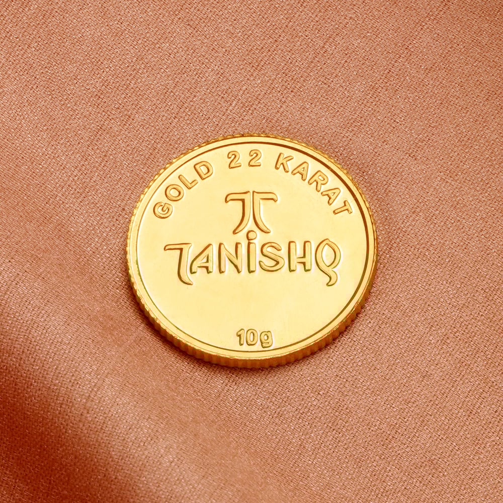 Tanishq 10 gram gold coin price 2025