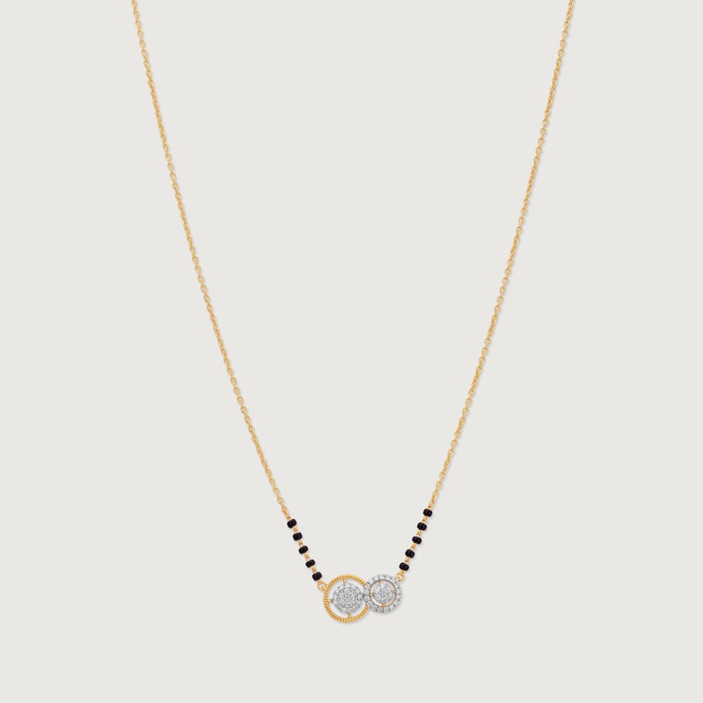 Timeless Interlinked Diamond Mangalsutra,,hi-res image number null
