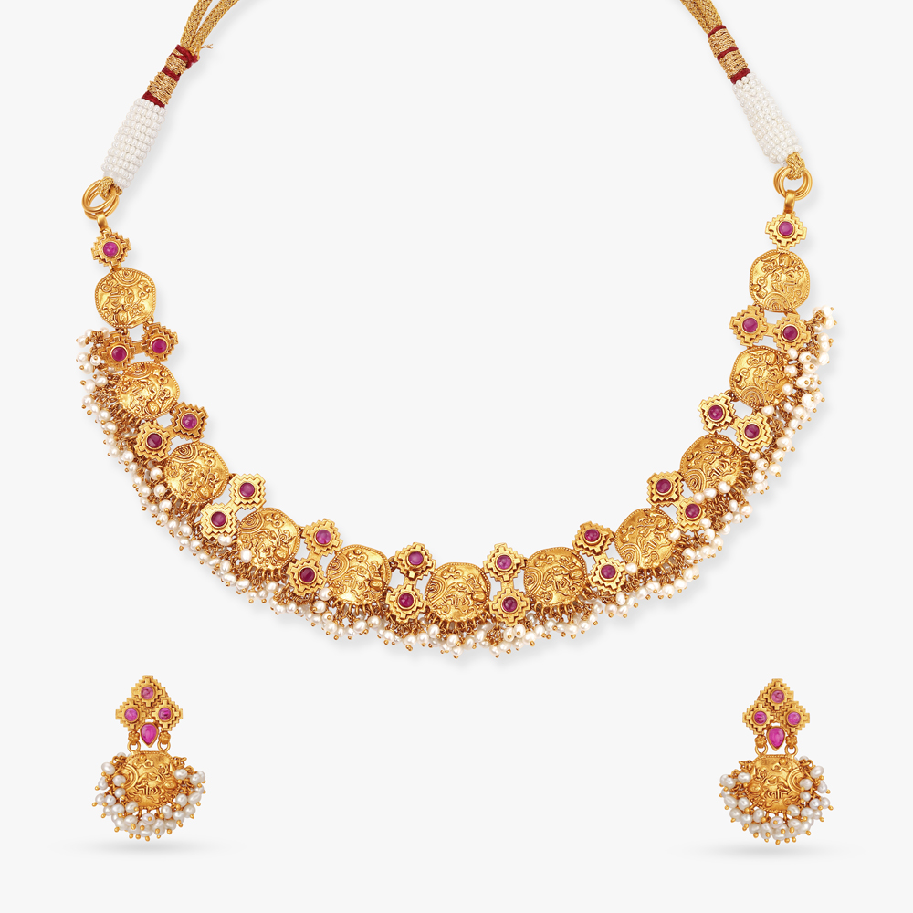 Regal Kasumala Coin Necklace Set,,hi-res image number null