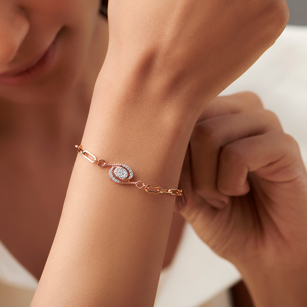 Stylish Cluster Diamond Bracelet,,hi-res image number null