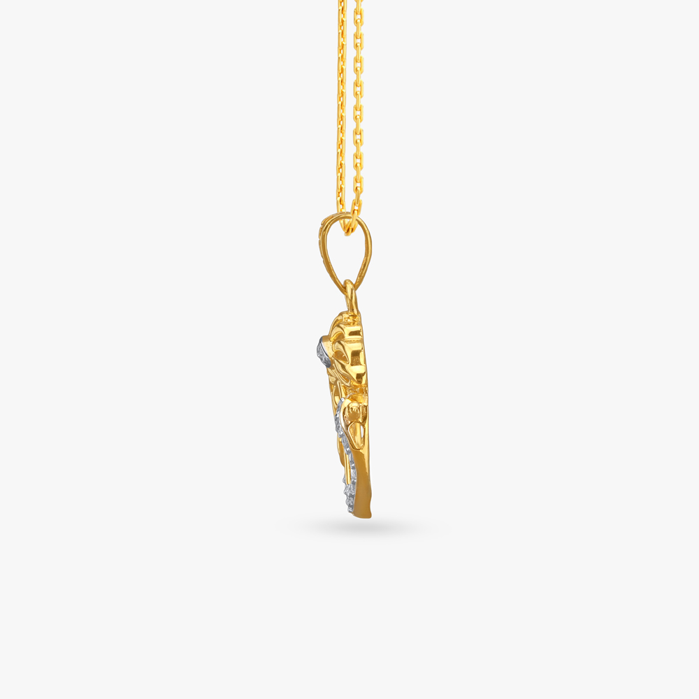 Shree Circle Gold Pendant,,hi-res image number null