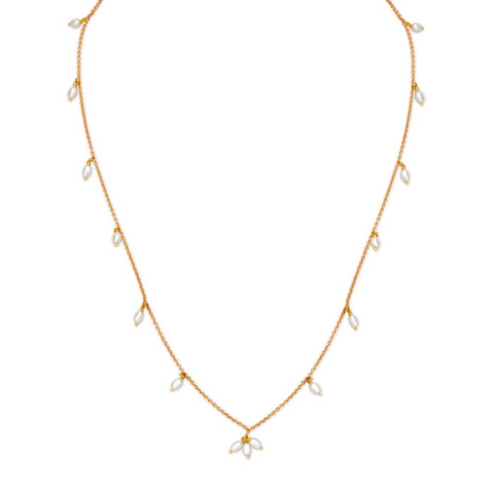 Contemporary Stone Studded Gold Chain,,hi-res image number null
