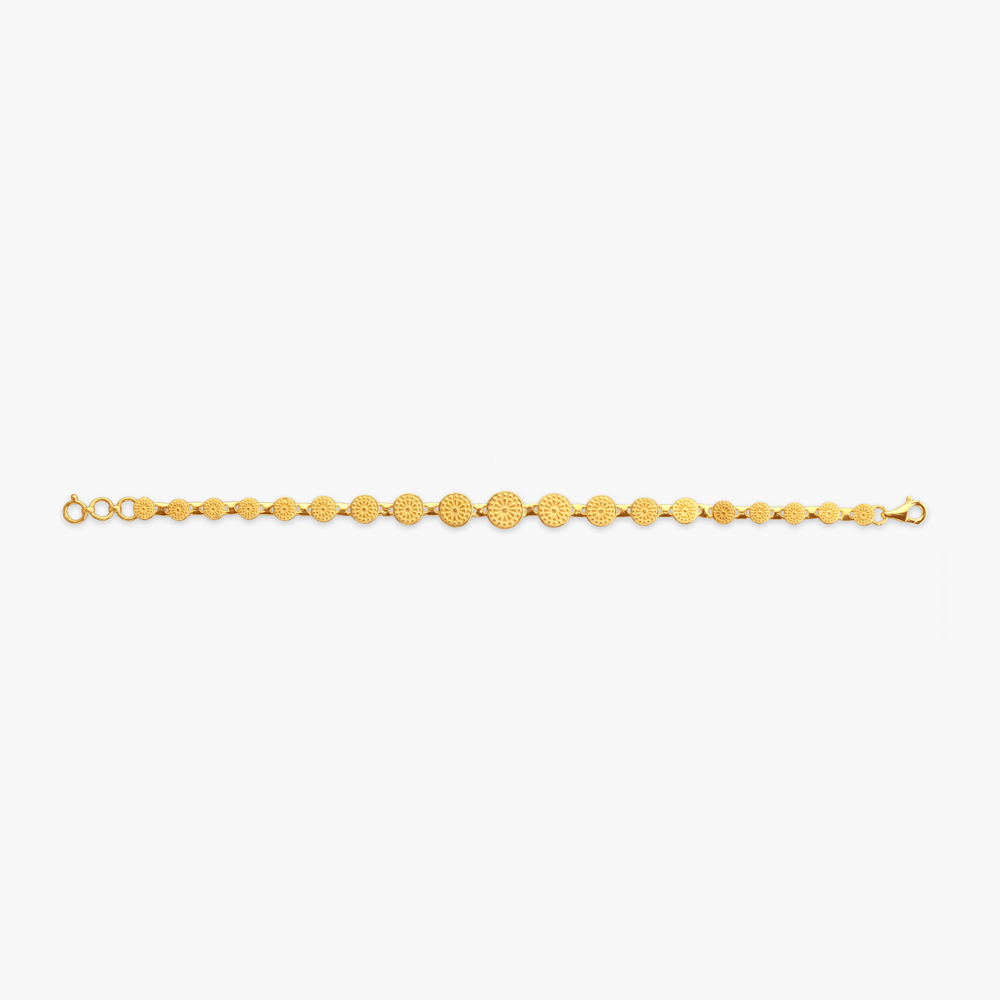 

Radiant Medallion Gold Bracelet
