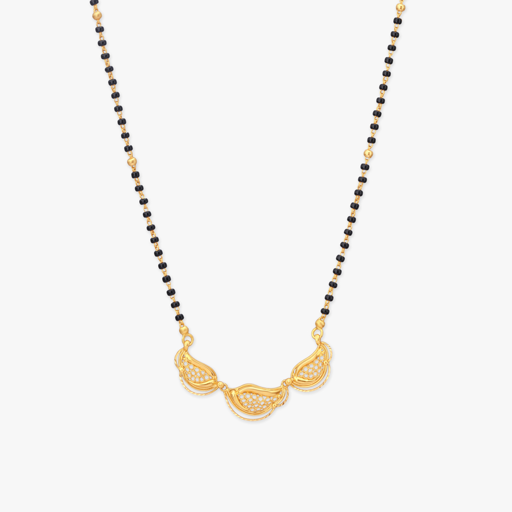 Sacred Swirls Gold Mangalsutra,,hi-res image number null