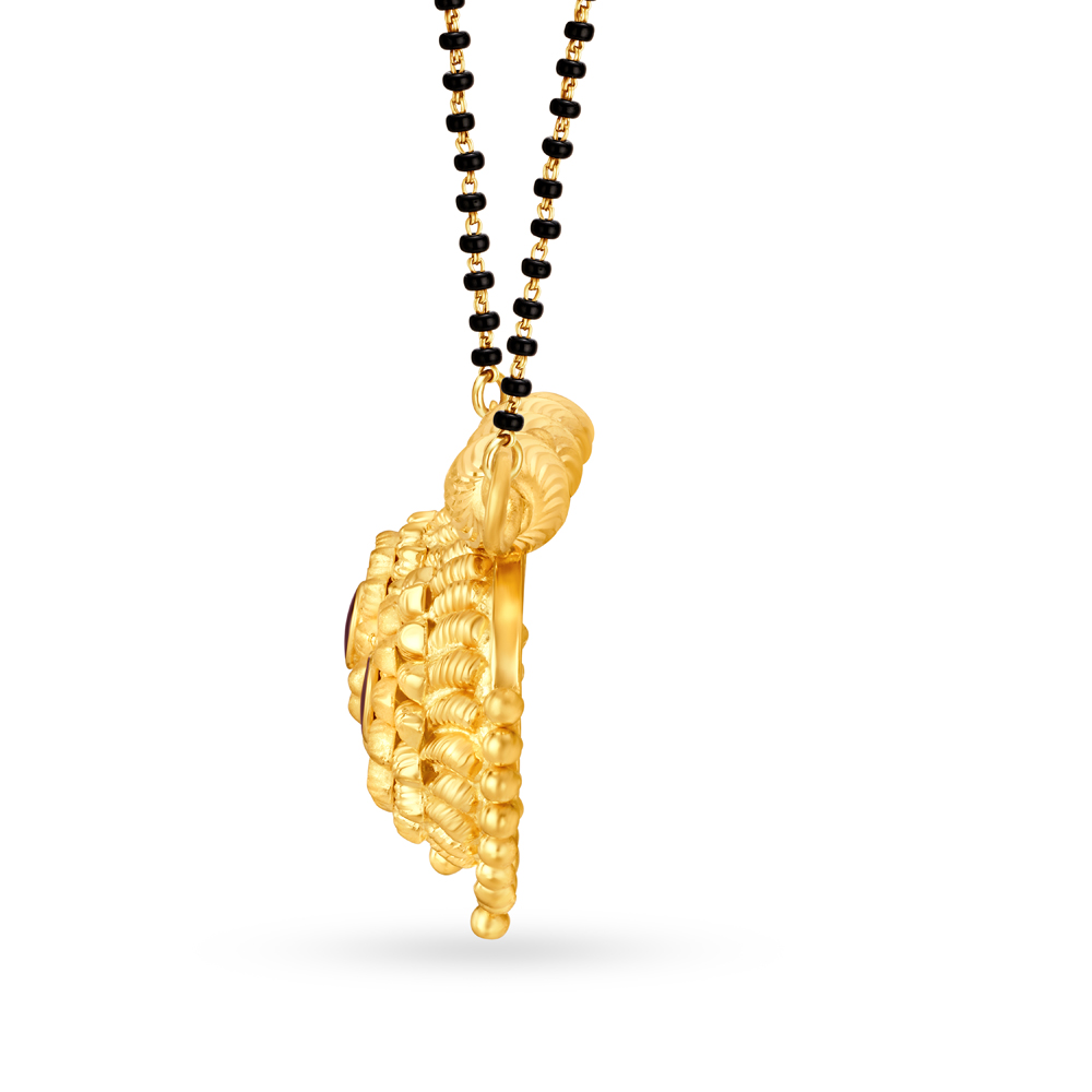 Regal Gold Mangalsutra Pendant,,hi-res image number null