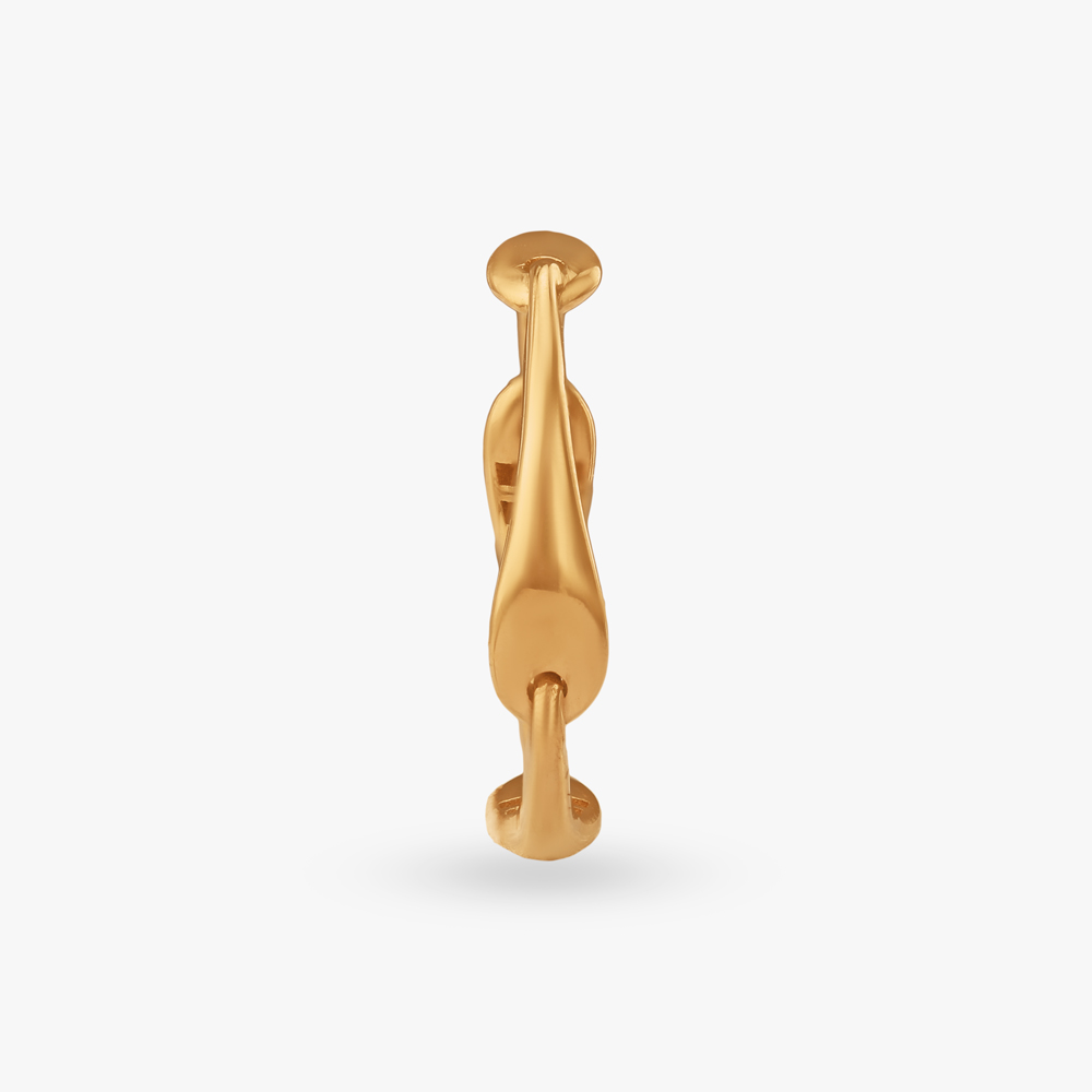 Interlock Flow Gold Ring,,hi-res image number null