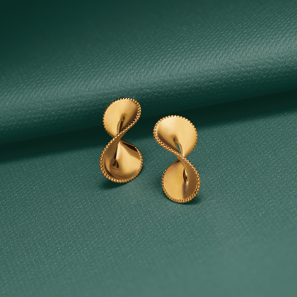 Modern Filigree Stud Earrings,,hi-res image number null