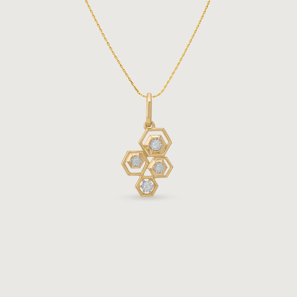 Honeycomb Radiance Diamond Pendant,,hi-res image number null