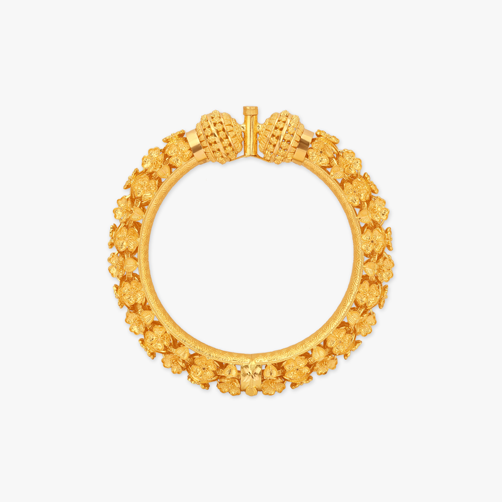 Buti Grandeur Solid Bala Gold Bangles,,hi-res image number null
