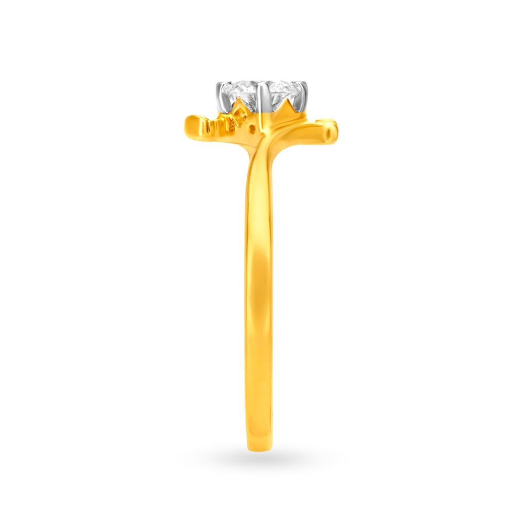 Slender Geometric Solitaire Ring,,hi-res image number null