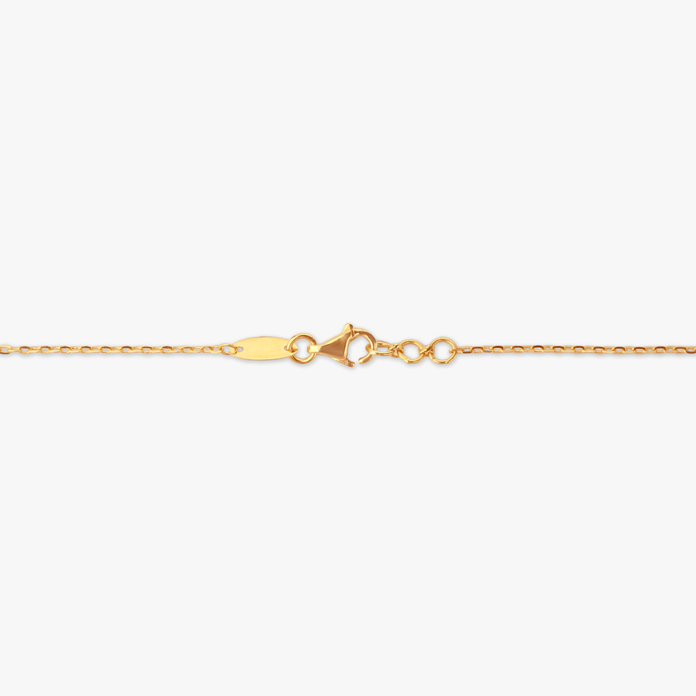 Layered Drop Gold Pendant with Chain,,hi-res image number null