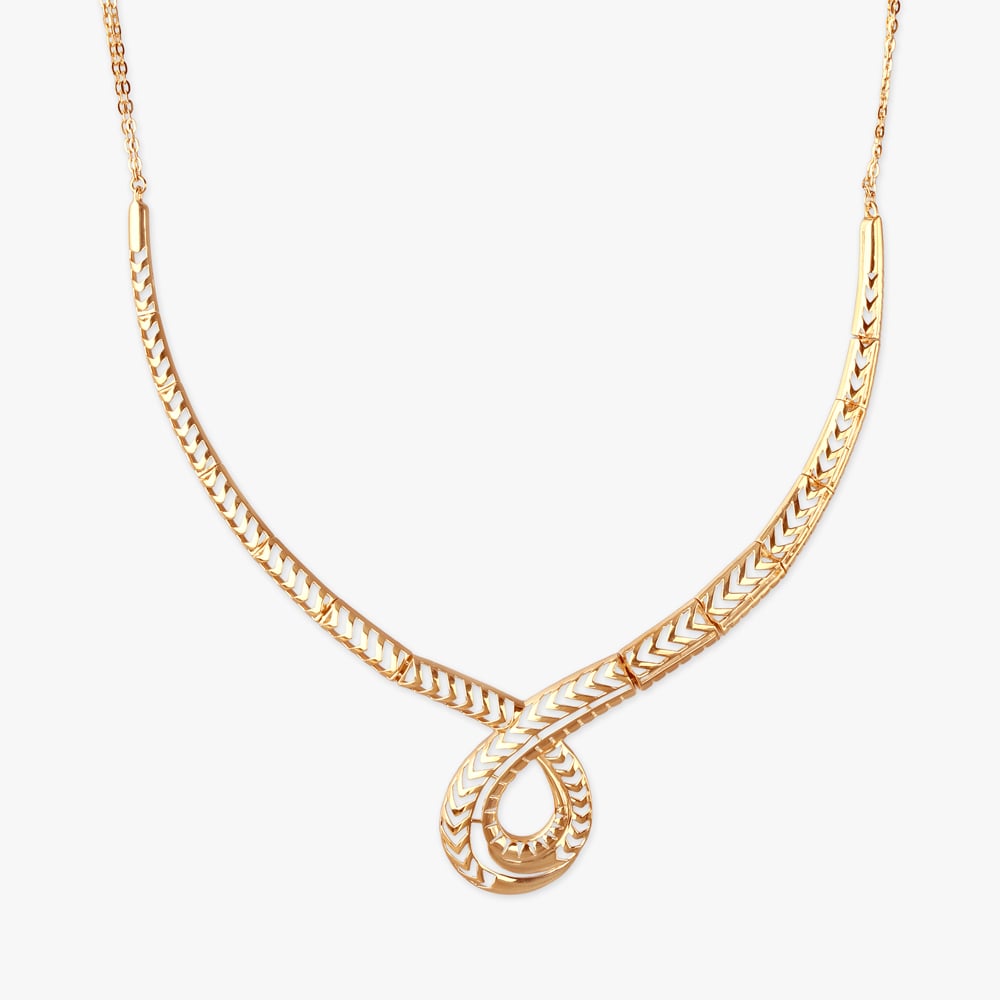 Chevron Loop Gold Necklace Set,,hi-res image number null