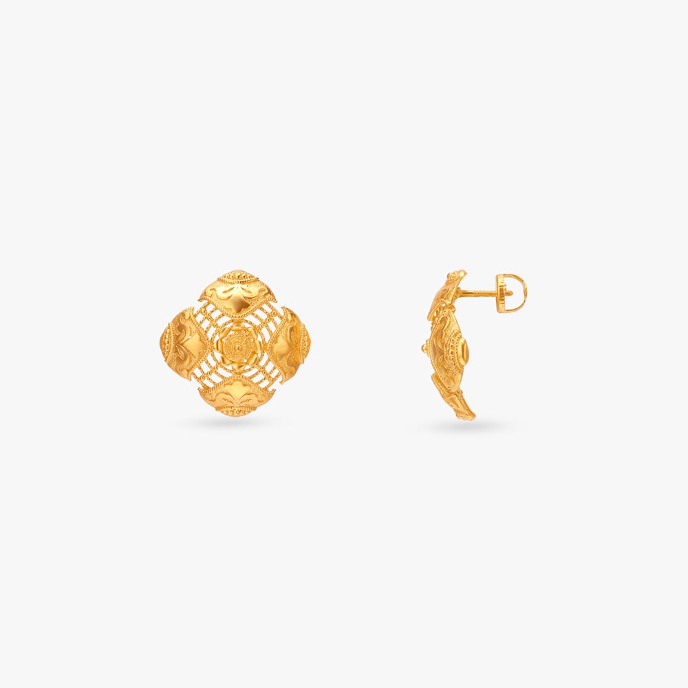 Shola Bloom Gold Pasha Earrings,,hi-res image number null