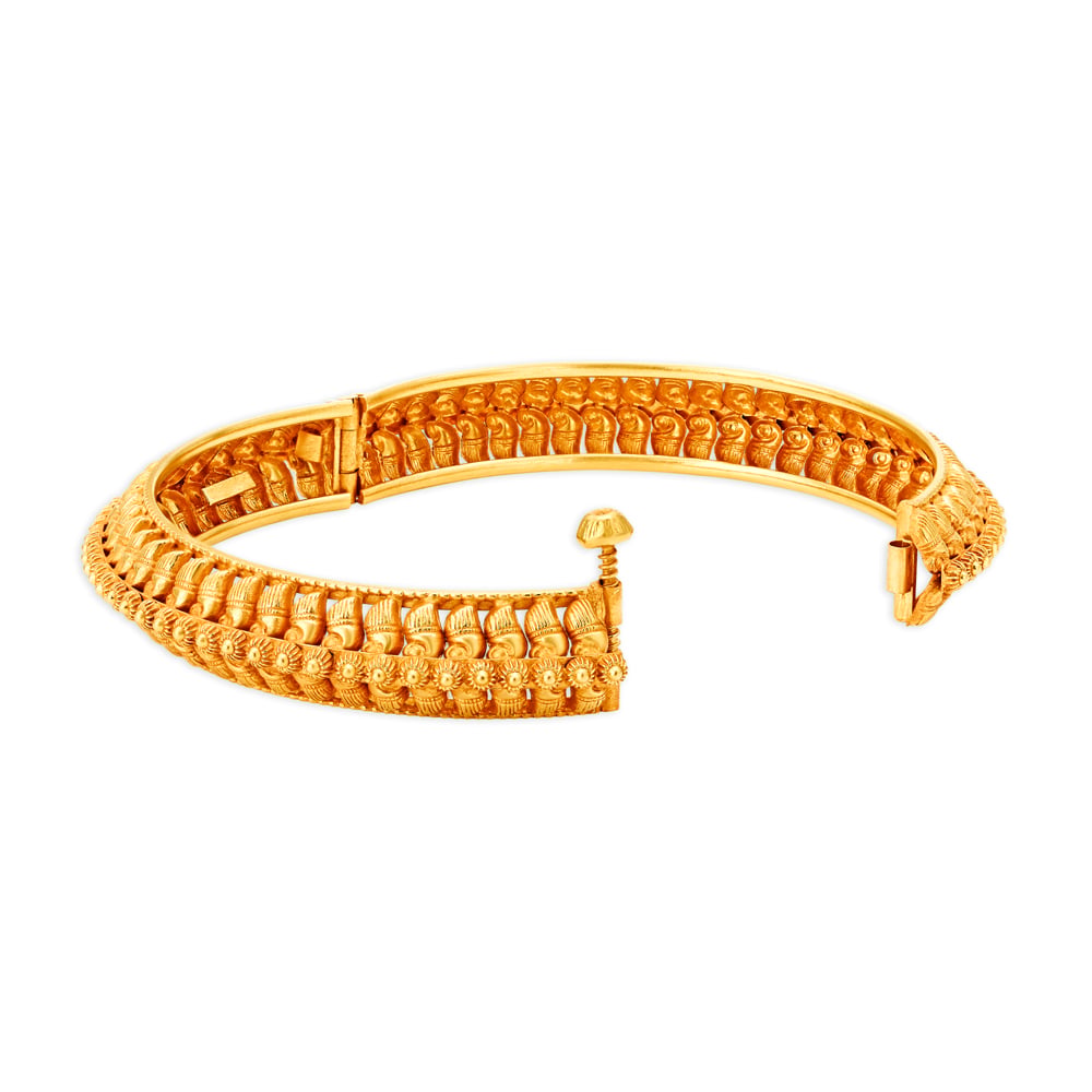 Ornate Beauty Gold Bangles,,hi-res image number null