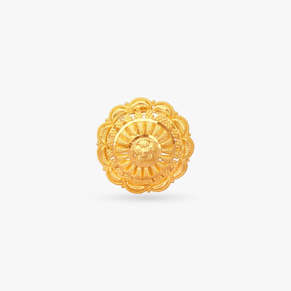 Sunburst Heritage Gold Ring,,hi-res image number null