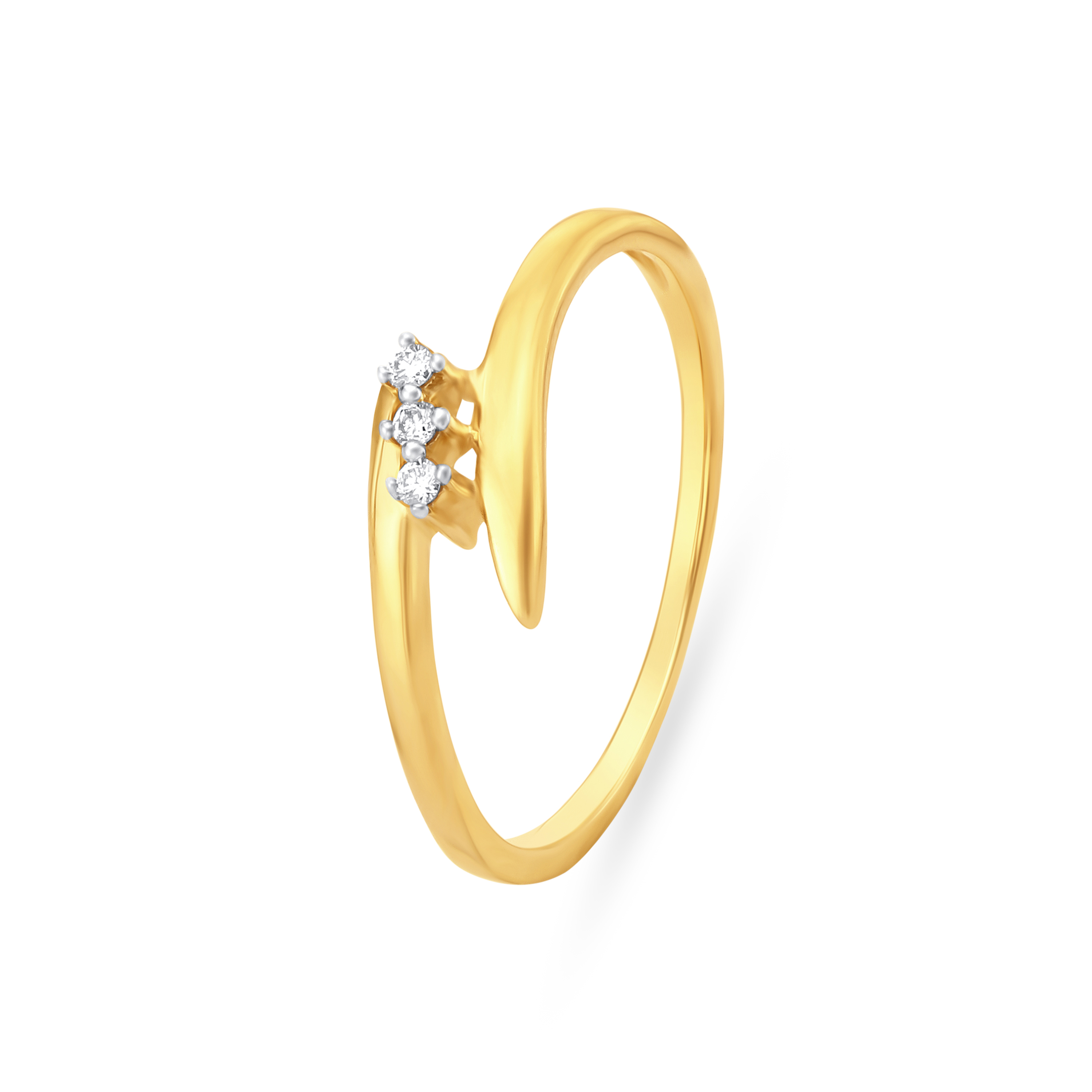 Three Stone Diamond Finger Ring