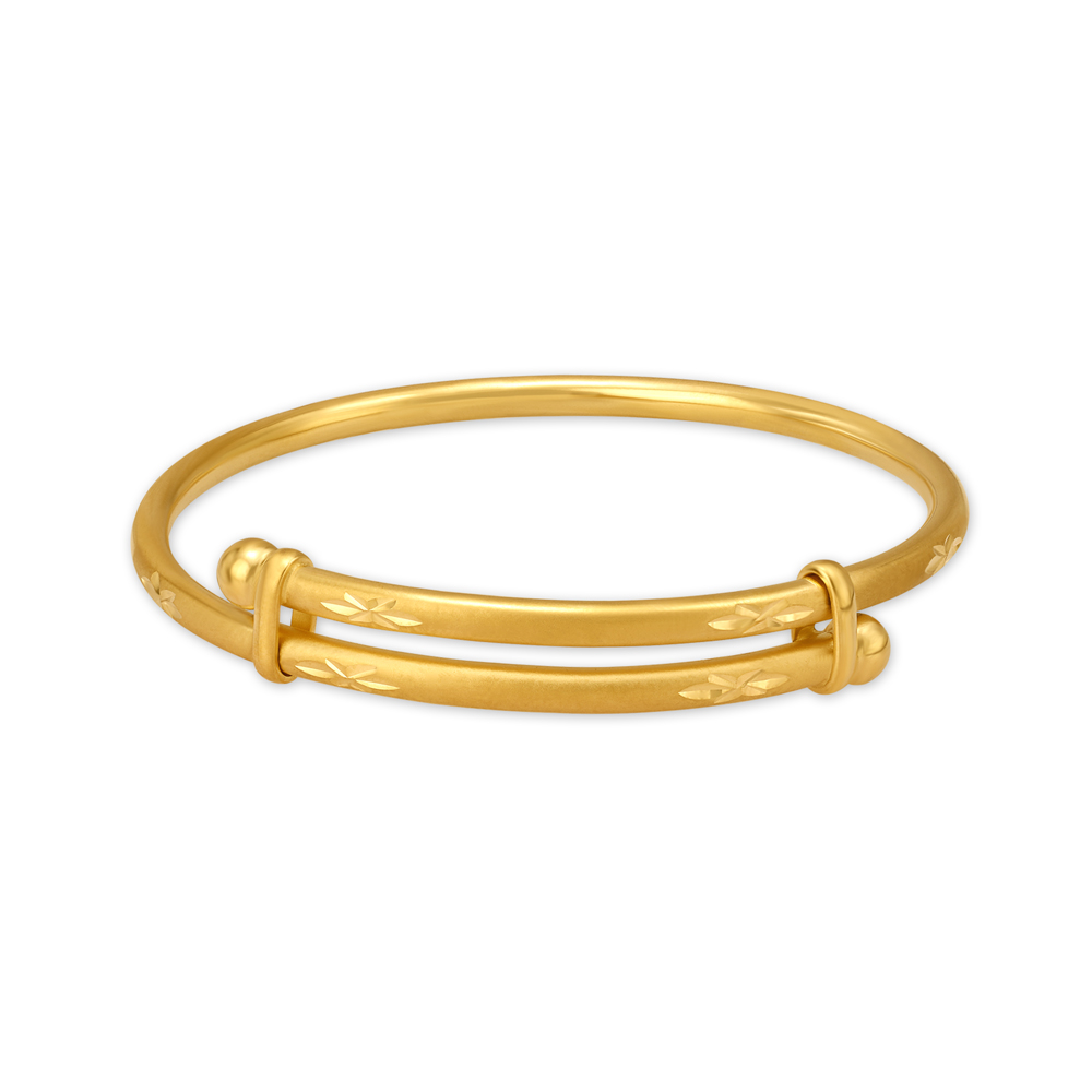 Embossed Gold Bangles,,hi-res image number null