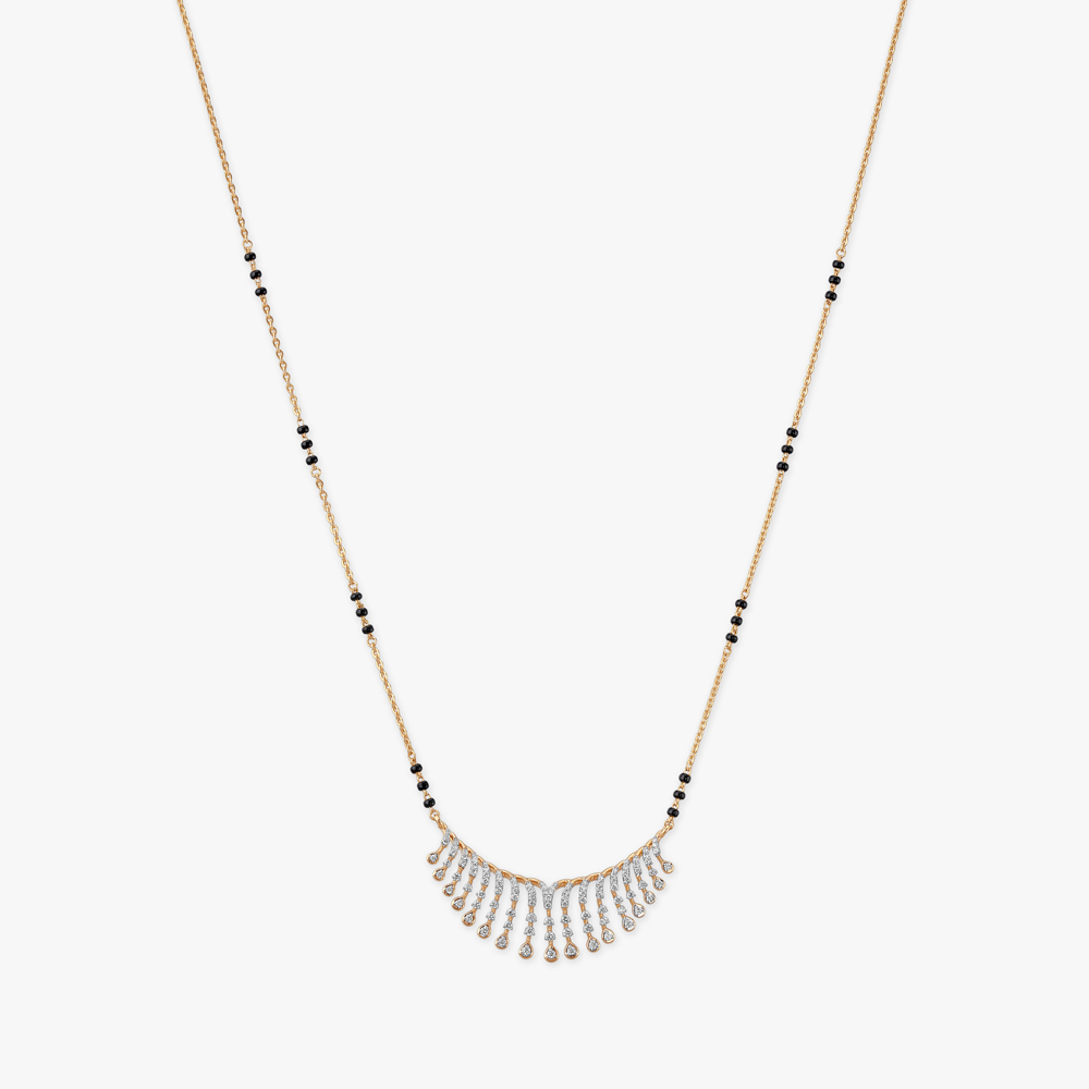 Radiant Cascade Diamond Mangalsutra,,hi-res image number null