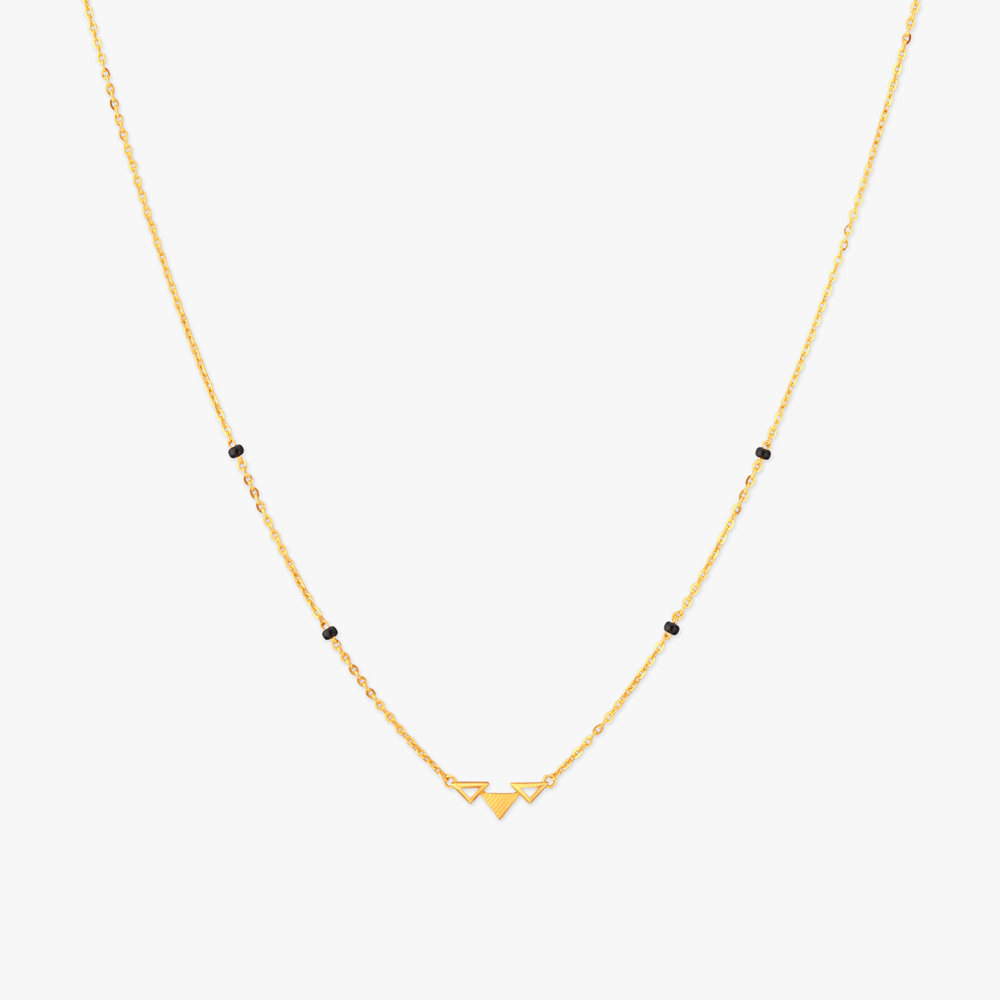 Angular Drift Gold Mangalsutra,,hi-res image number null