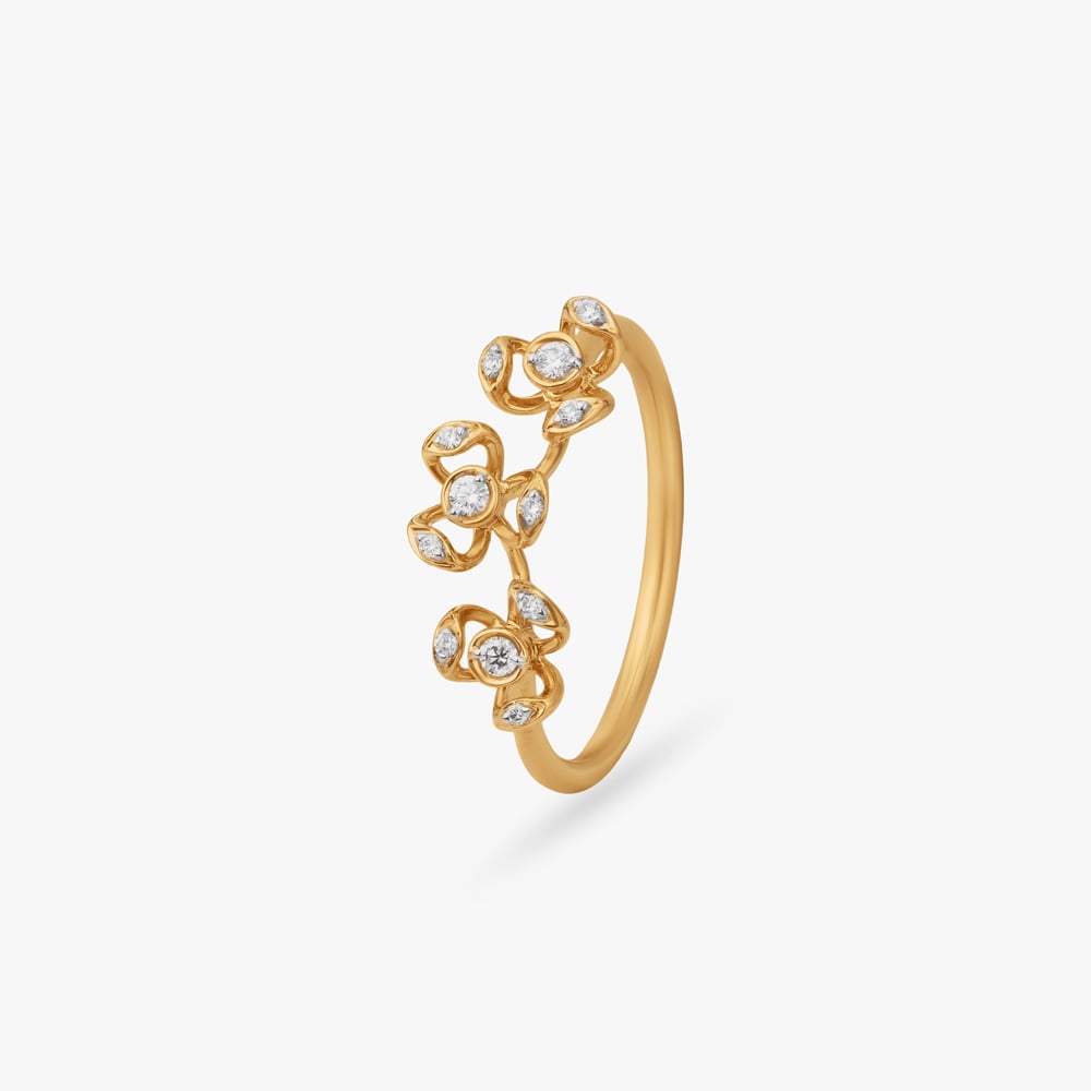 

Triple Bloom Diamond Ring