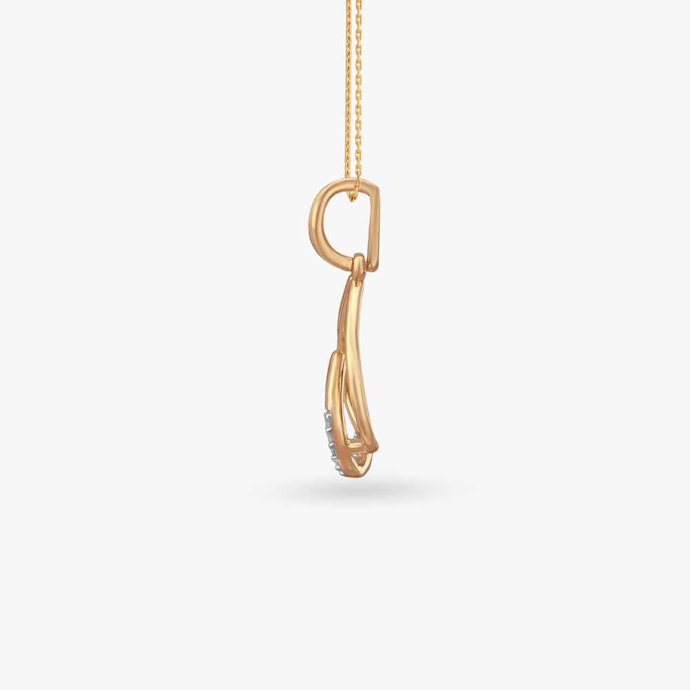 Inner Arc Diamond Pendant,,hi-res image number null