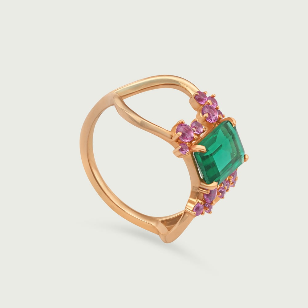 14KT Yellow Gold Sweet Hurricane Finger Ring,,hi-res image number null
