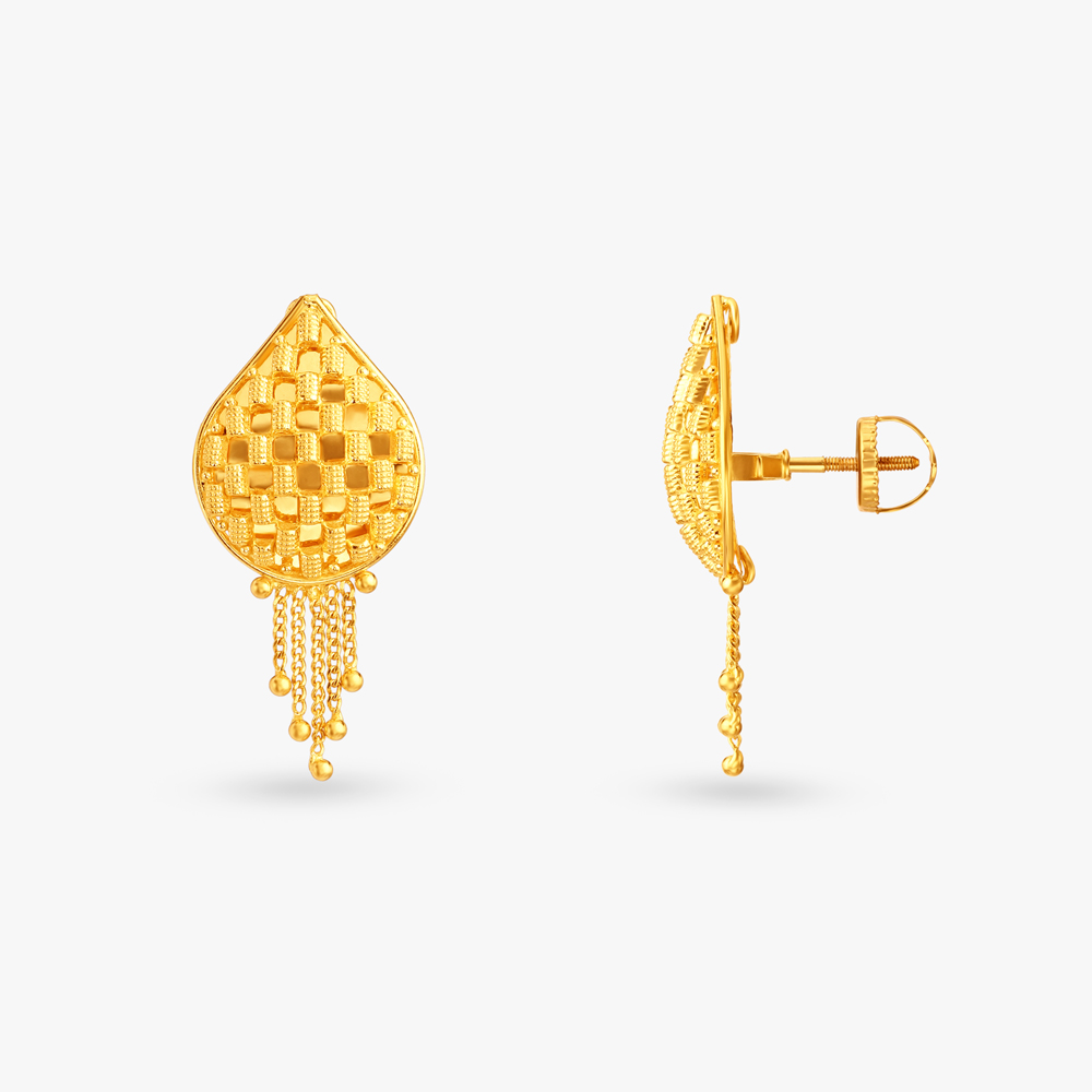 Ethereal Gold Pendant and Earrings Set,,hi-res image number null