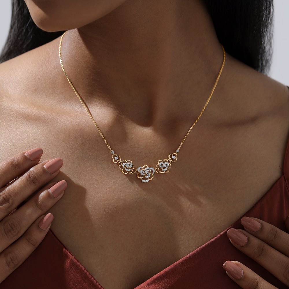 Blossoming Balance Diamond Necklace,,hi-res image number null